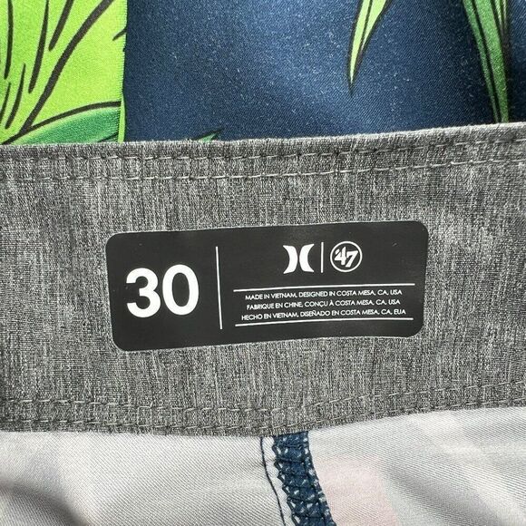 Hurley x 47 Brand Swim Trunks Mens Phantom Tailgate New York Yankees Boardshorts - Picture 11 of 11